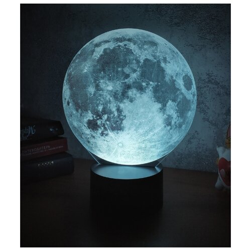 фото 3d-лампа art-lamps луна