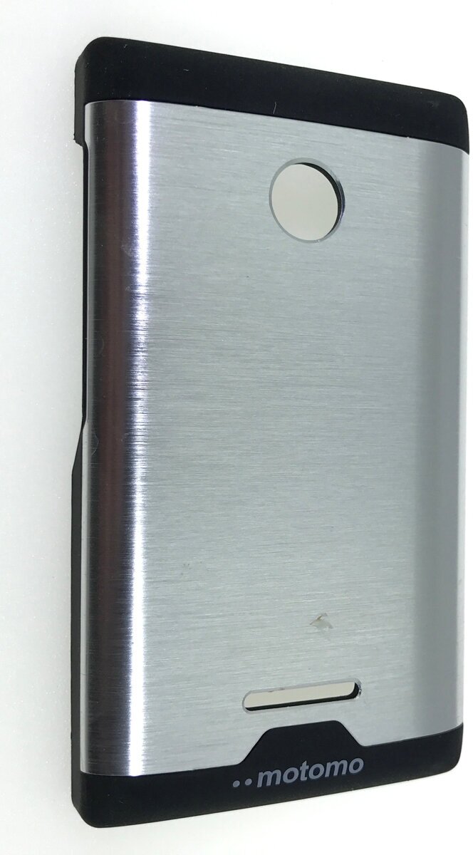 Чехол на смартфон Microsoft Lumia 435 накладка алюминиевая с матовым покрытием