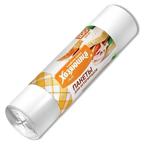 Пакеты для бутербродов фасовочные Хозяюшка Мила 100шт в рулоне