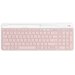 Беспроводная клавиатура Logitech K580 Slim Multi-Device розовый, английская, 1 шт.