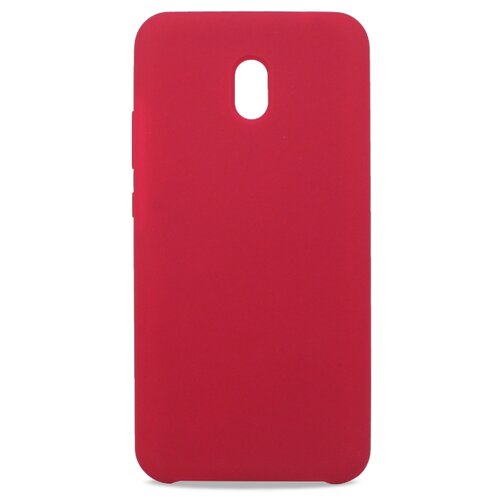 фото Силиконовый чехол для xiaomi redmi 8a / silicone case для сяоми редми 8а / с бархатистым покрытием внутри (вишневый) pastila