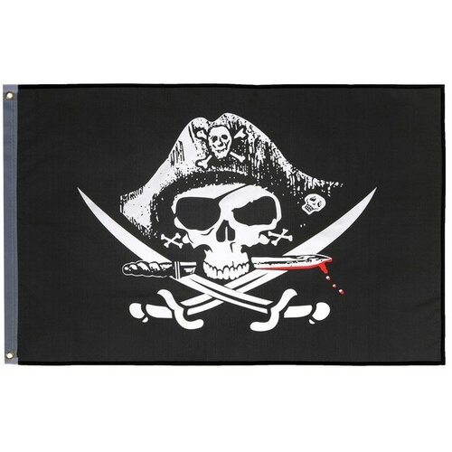 Флаг Пираты, 90 х 150 см, полиэстер 9273403