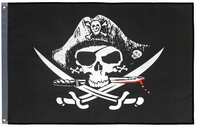 Флаг "Пираты", 90 х 150 см, полиэстер 9273403