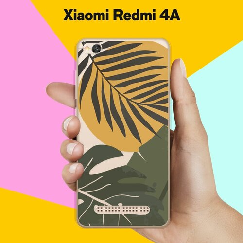 Силиконовый чехол на Xiaomi Redmi 4A Цветы / для Сяоми Редми 4А силиконовый чехол на xiaomi redmi 4a сяоми редми 4а гипсовые цветы