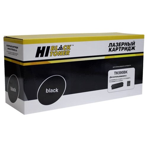 тонер картридж hi black hb tk 590bk для kyocera fs c5250dn c2626mfp bk 7k Картридж Hi-Black HB-TK-590Bk, 7000 стр, черный