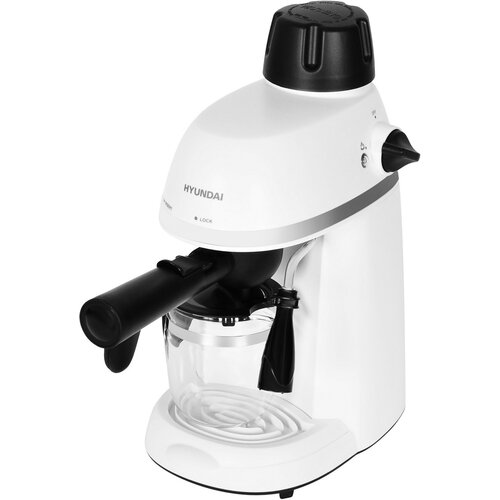 Кофеварка рожковая Hyundai HEM-1310 800Вт кремовыйсеребристый 431400₽
