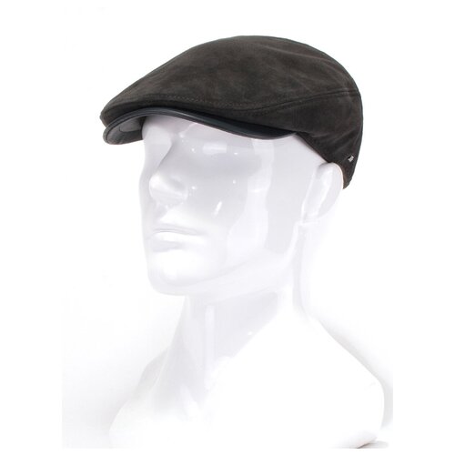 фото Кепка antar 460714 из натуральной замши, размер 58-59, серый