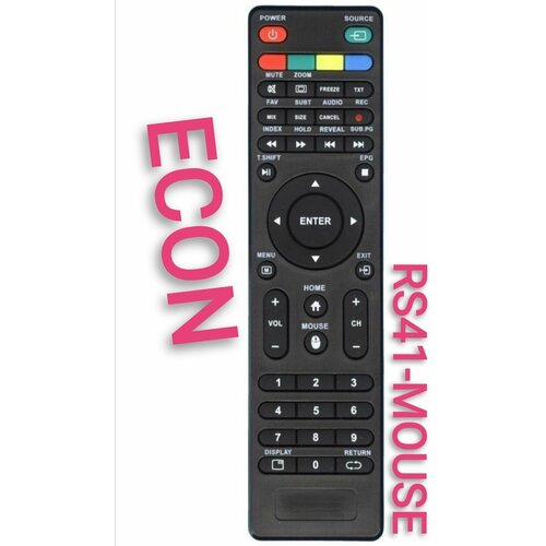 Пульт RS41-mouse для ECON/икон телевизора /39les04t2p телевизор econ ex 43fs001w 43 fullhd 60гц smarttv android wifi