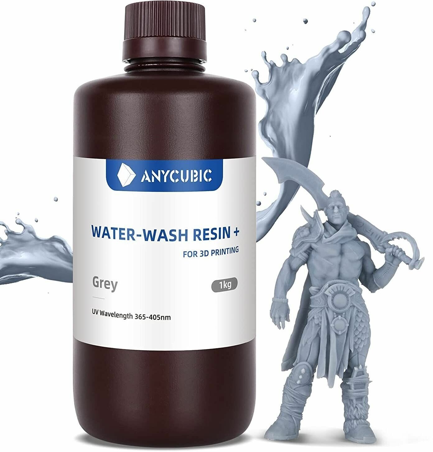 Фотополимернаяола Водаываемая Anycubic Water-Wash Resin UV для 3Д принтеров LCD DLP 405нм