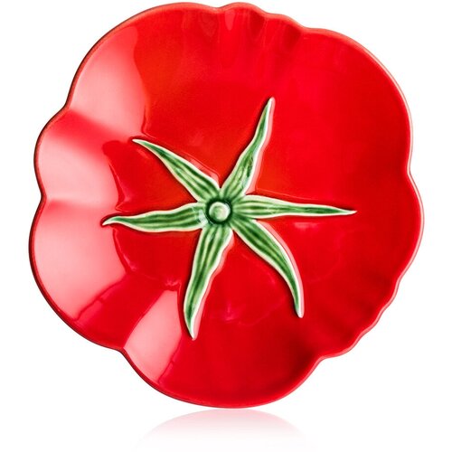 Тарелка обеденная Bordallo Pinheiro Томат, керамическая, d 21 см