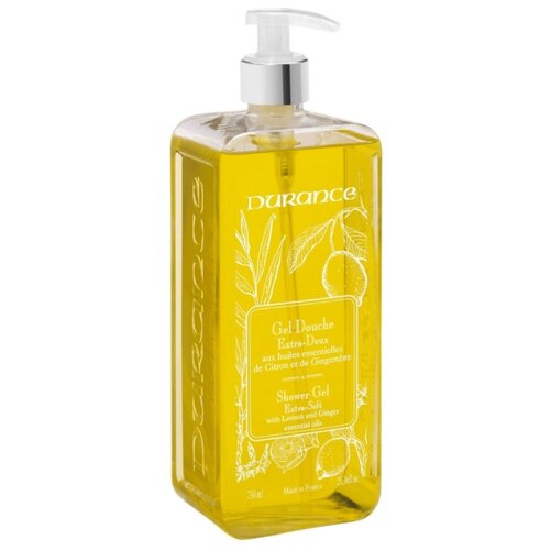 Durance / Гель для душа с экстрактом Лимона и имбиря 750мл. Shower Gel with Lemon-Ginger essential oils durance гель для душа с экстрактом лимона и имбиря 750мл shower gel with lemon ginger essential oils