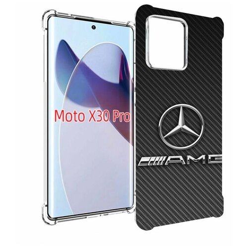 Чехол MyPads мерседес амг мужской для Motorola Moto X30 Pro задняя-панель-накладка-бампер
