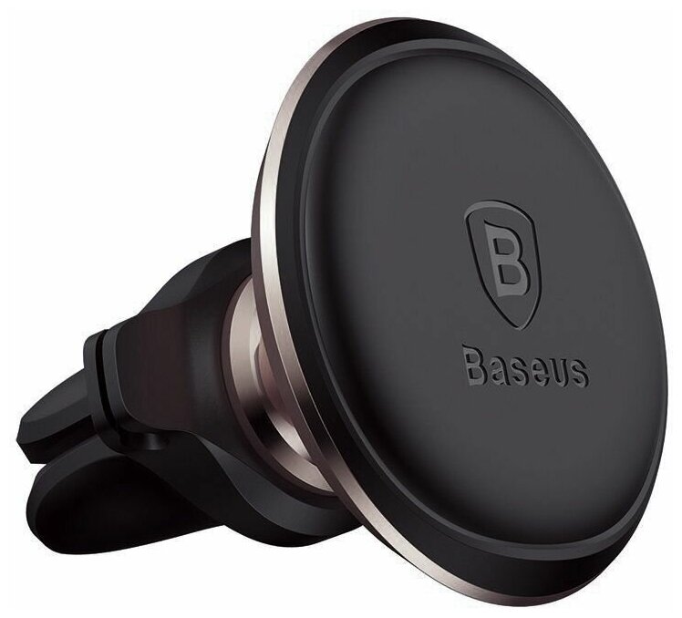 Автомобильный держатель для телефона Baseus черный магнитный для дефлектора / Базеус