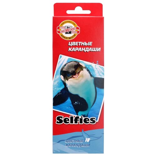 фото KOH-I-NOOR Карандаши цветные Selfies, 18 цветов (3553/18 SS KS)