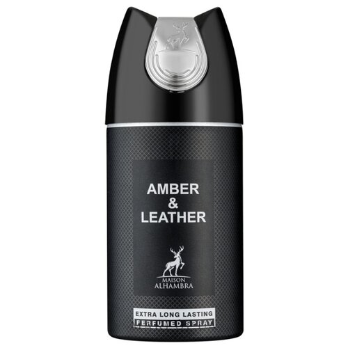 Мужской дезодорант Al Hambra AMBER  & LEATHER 250 мл