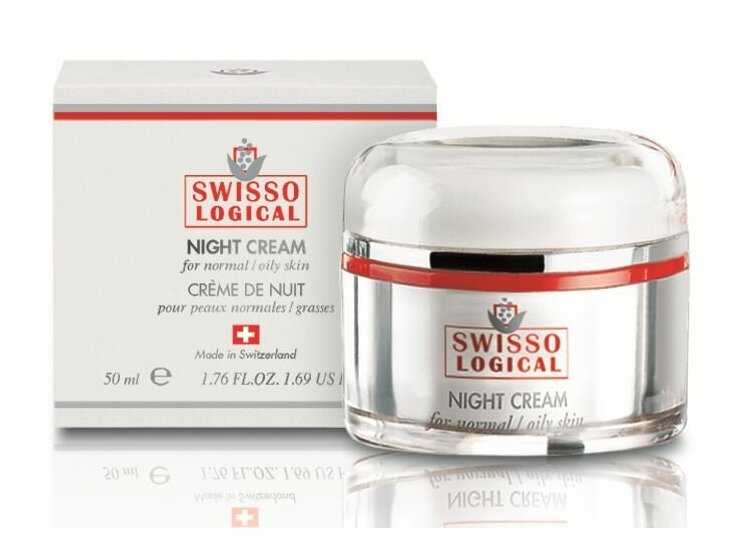 Крем ночной для нормальной и жирной кожи Swiss Logical