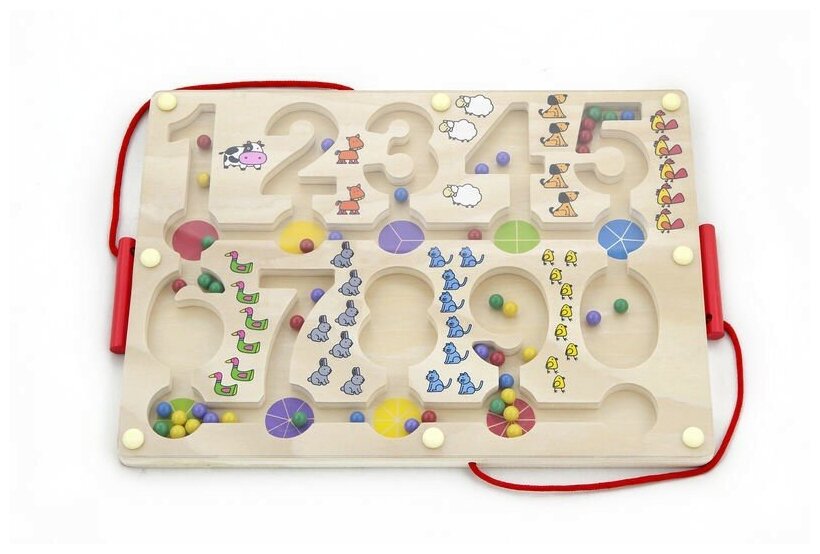 Развивающая игрушка Viga Toys Лабиринт Цифры (50180) - фото №2