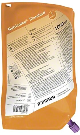 Нутрикомп Стандарт ликвид, готовое к употреблению, 1000 мл, 1000 г, нейтральный, 8 шт.