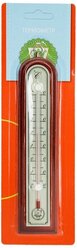 Термометр комнатный GARDEN SHOW 19x4 см, дерево