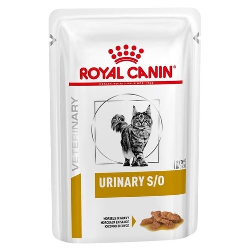 корм для кошек Royal Canin Urinary S/O, для лечения МКБ, с курицей 10 шт. х 85 г (кусочки в соусе) корм для кошек royal canin urinary s o moderate calorie при мочекаменной болезни сух 400г