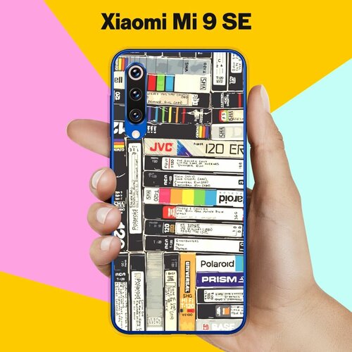 Силиконовый чехол на Xiaomi Mi 9 SE Кассеты / для Сяоми Ми 9 СЕ силиконовый чехол с принтом space stickers для xiaomi mi 9 se сяоми ми 9 се