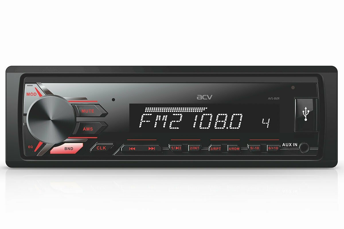 Магнитола FM/MP3/USB/SD ACV AVS-812R