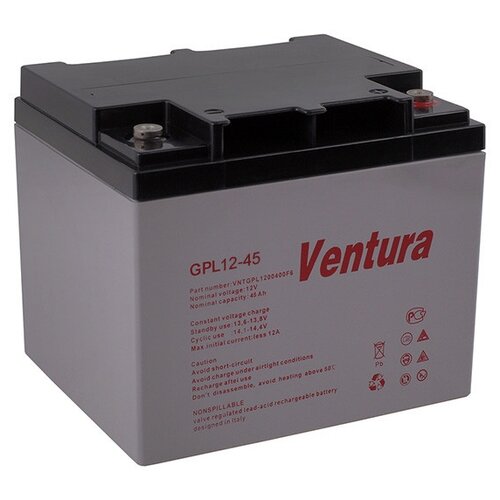 Аккумуляторная батарея Ventura GPL 12-45 12В 49 А·ч аккумуляторная батарея ventura gpl 12 150 12в 155 а·ч