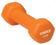 Гантель (1шт) 2 кг неопрен Torres PL50012