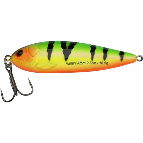 фото Блесна колеблющаяся abu garcia rattlin atom 9.5cm fire tiger (1571175)