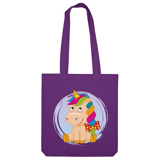 фото Сумка шоппер us basic, фиолетовый