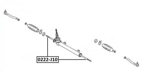 Тяга рулевая ASVA 0222J10