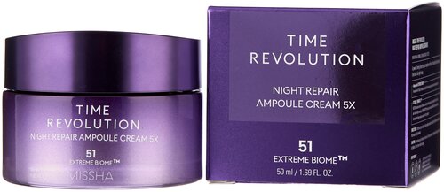 Крем для лифтинга и сияния лица MISSHA Time Revolution Night Repair антиэйдж, 50 мл