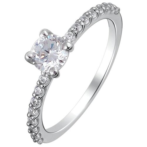 фото Эстет кольцо с 17 фианитами из серебра 01к1512136, размер 16.5