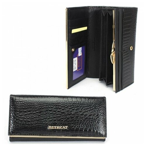 фото Кошелек женский натуральная кожа, черный китай