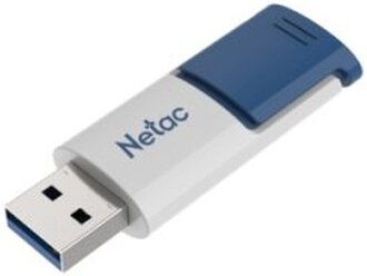 Флешка Netac U182 16 GB, 1 шт., белый/голубой