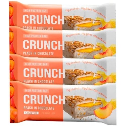 Шоколад BootyBar Crunch, 960 г, персик-шоколад bootybar crunch standart 60 г коробка 16шт rich strawberry