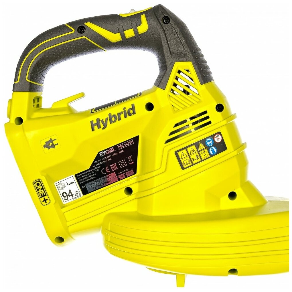 аккумуляторная воздуходувка Ryobi OBL1820H, 18 В, без акб и з/у - фото №9