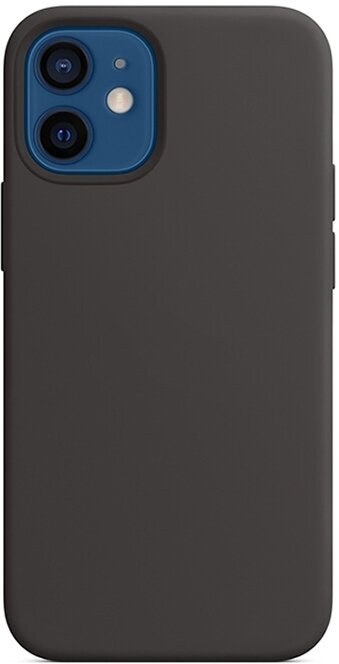 Чехол для iPhone 12 mini Liquid Silicone Case Black