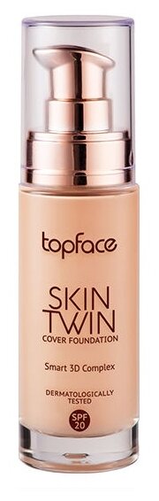 Topface Тональный крем Skin Twin, SPF 20, 32 мл, оттенок: 006 rose beige