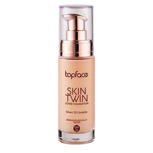 Topface Тональный крем Skin Twin, SPF 20, 32 мл, оттенок: 004 nude topface тональный крем instyle perfect coverage spf 20 30 мл оттенок 004