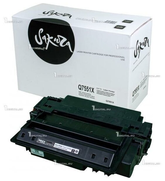 Картридж SAKURA Q7551X (51X) черный для HP LaserJet P3005/M3027/M3035 совместимый (13K) (SAQ7551X)