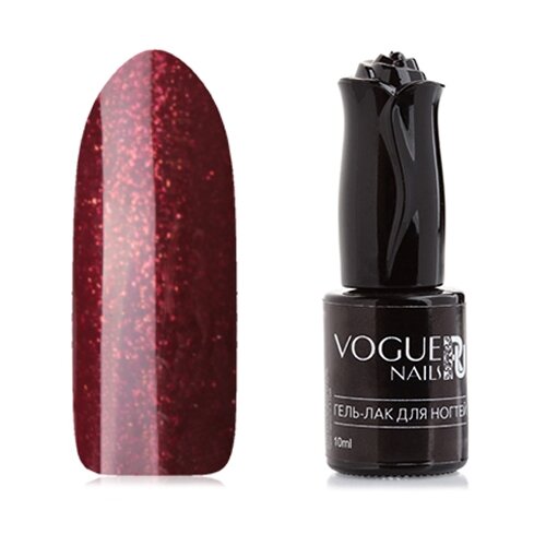 Гель-лак для ногтей Vogue Nails Сияние, 10 мл, Искристый красный