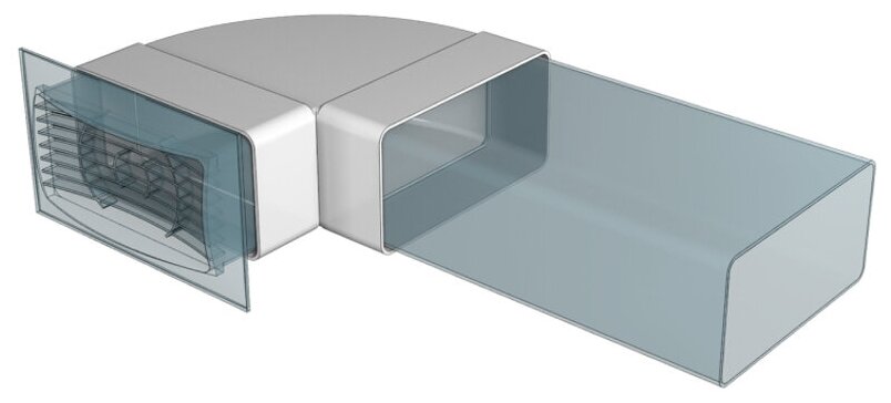 Колено 620КГП, горизонтальное 90° для прямоугольных воздуховодов 60х204 - фотография № 10