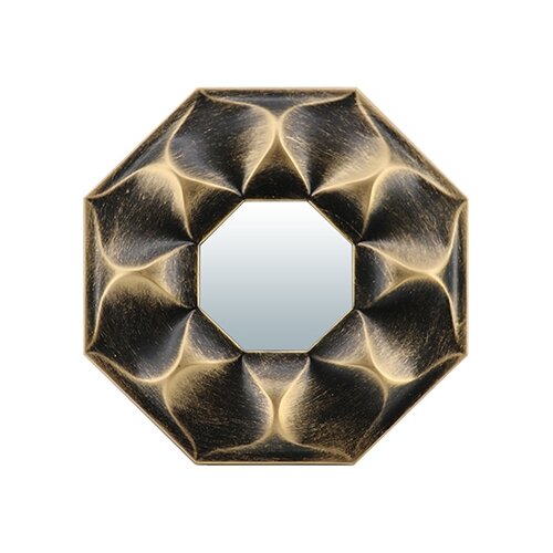 фото Qwerty зеркало декоративное "руан", бронза, d10см /24