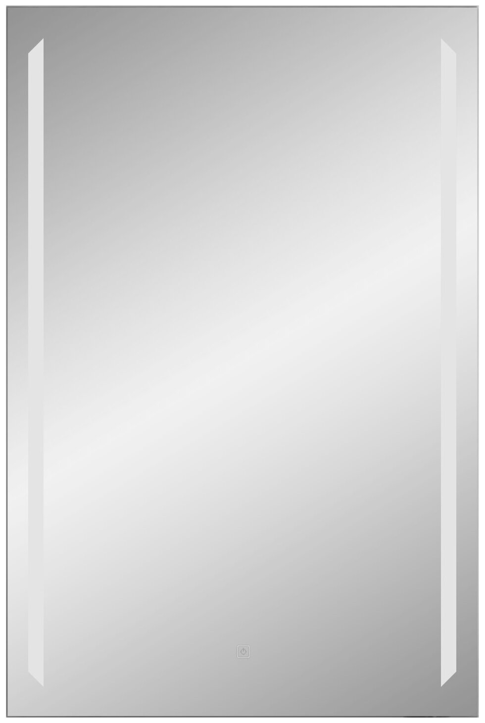 Зеркало c подсветкой настенное "Вита", косметическое зеркало без рамы подходит для ванной, 60х90 см