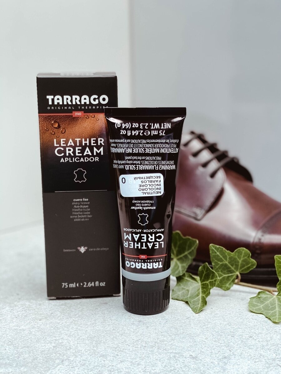 Tarrago Крем-тюбик Leather Cream Medium Brown, 75 мл