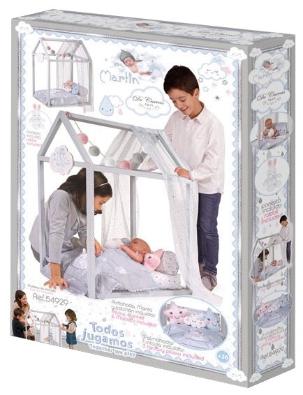 DeCuevas Toys Кроватка для куклы с аксессуарами серии Мартин, 83 см - фото №2