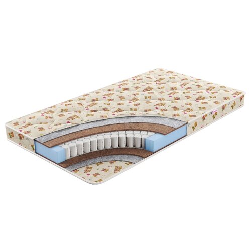 фото Матрас детский sontelle kinni olaf 90х200, пружинный, белый/бежевый