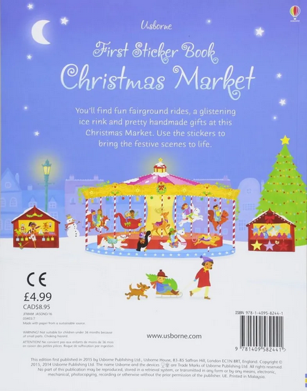 First Sticker Book: Christmas market - фото №6
