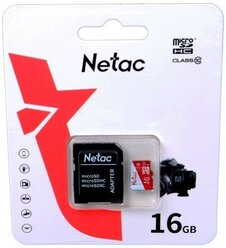 Карта памяти microSD 16 ГБ Netac Class 10 P500 Eco ( NT02P500ECO-016G-R )